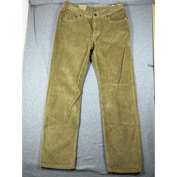 Levis Pants Mens 29X30 Brown Corduroy Classic Flat Front Straight Leg NWT - Picture 2 of 6